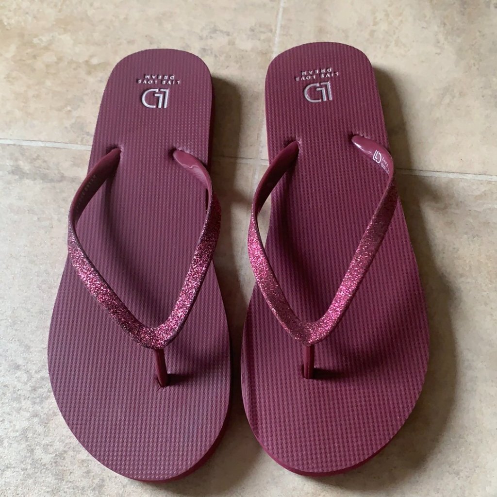 Lld Glitter Solid Flip Flop